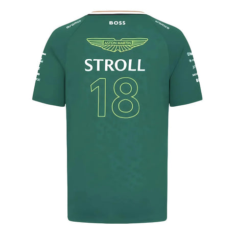 2024 Aston Martin Lance Stroll Team Tee (Green) - Kids_1