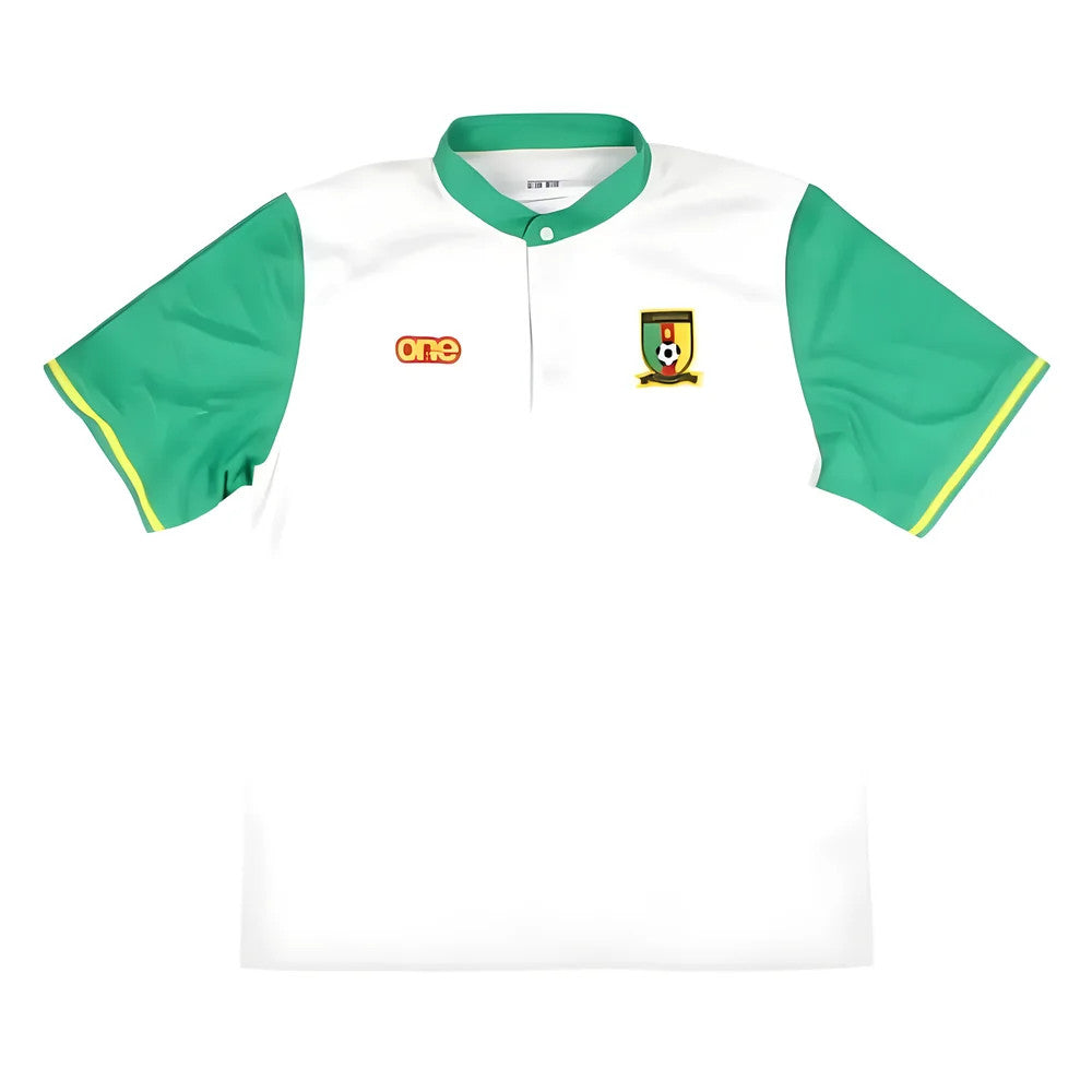 2023-2024 Cameroon ClubMan Polo Shirt (White/Green)_1