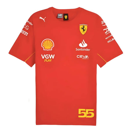 2024 Ferrari Carlos Sainz Driver T-Shirt (Red)_1