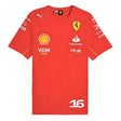 2024 Ferrari Charles Leclerc Driver T-Shirt (Red)_0