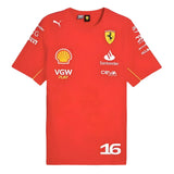 2024 Ferrari Charles Leclerc Driver T-Shirt (Red)_0