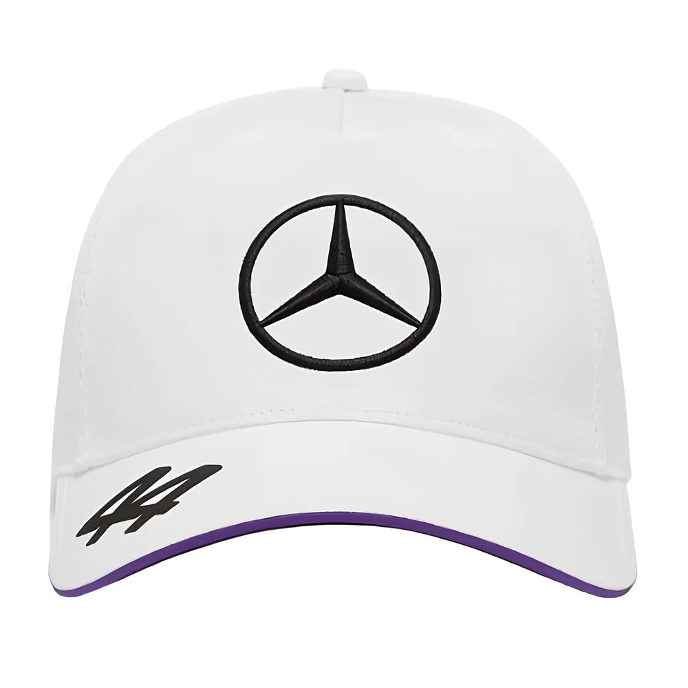 2024 Lewis Hamilton Mercedes Team Trucker Cap (White)_1