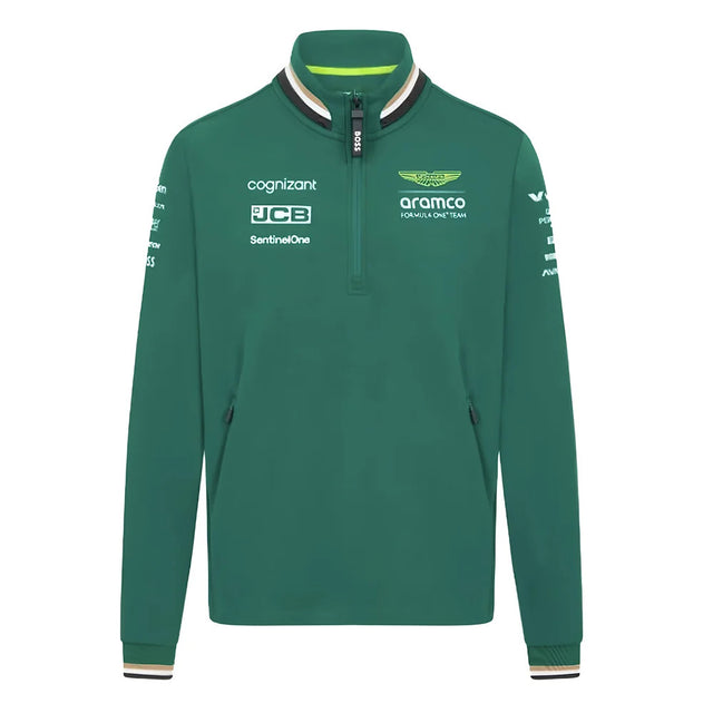 2024 Aston Martin Team 1/4 Zip Sweater (Green)_1