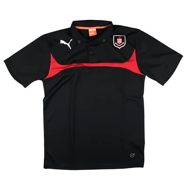 2015-2016 Airdrie Pre-Match Polo Shirt (Black)_1
