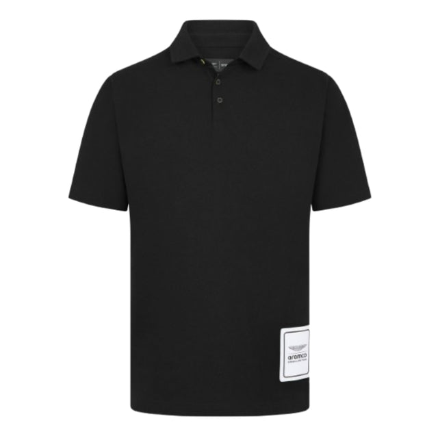 2024 Aston Martin Mens Logo Polo (Black)_0