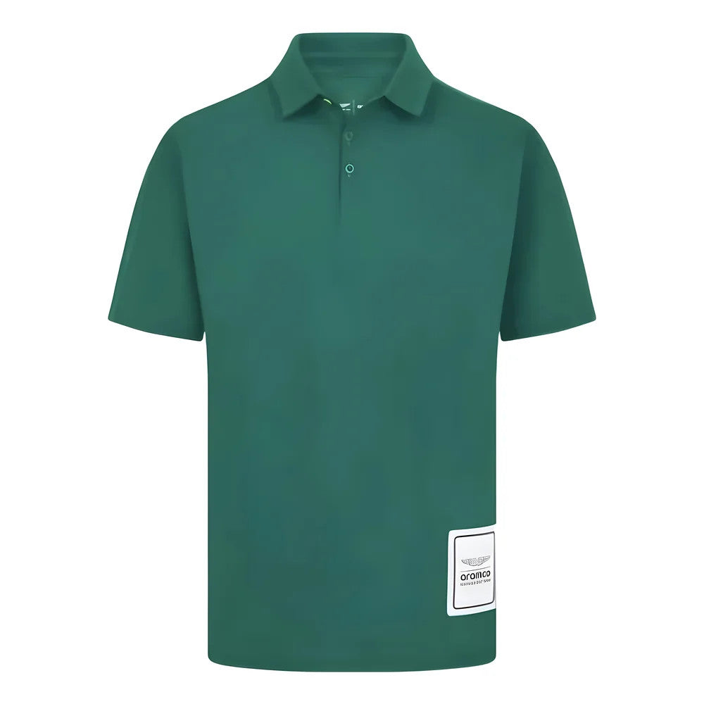 2024 Aston Martin Mens Logo Polo Shirt (Green)_1