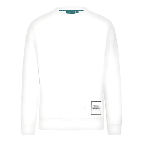 2024 Aston Martin Logo Crew Sweatshirt (White)_1