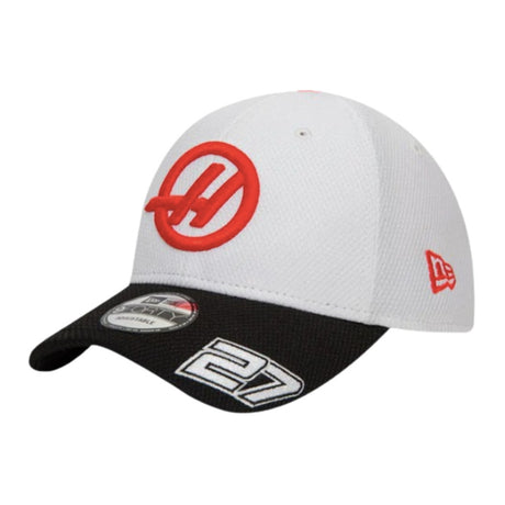 2024 Haas Team Driver Nico Hulkenberg White 9FORTY Adjustable Cap_2