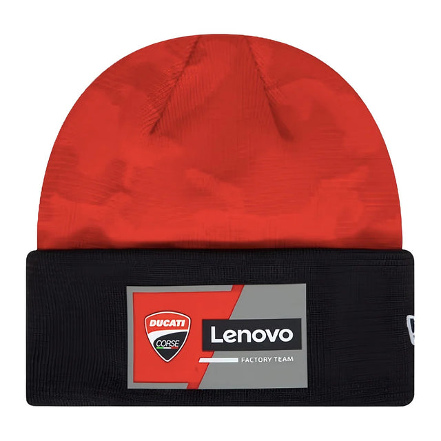 Ducati Team Camo FB Cuff Beanie (Scarlet)_1