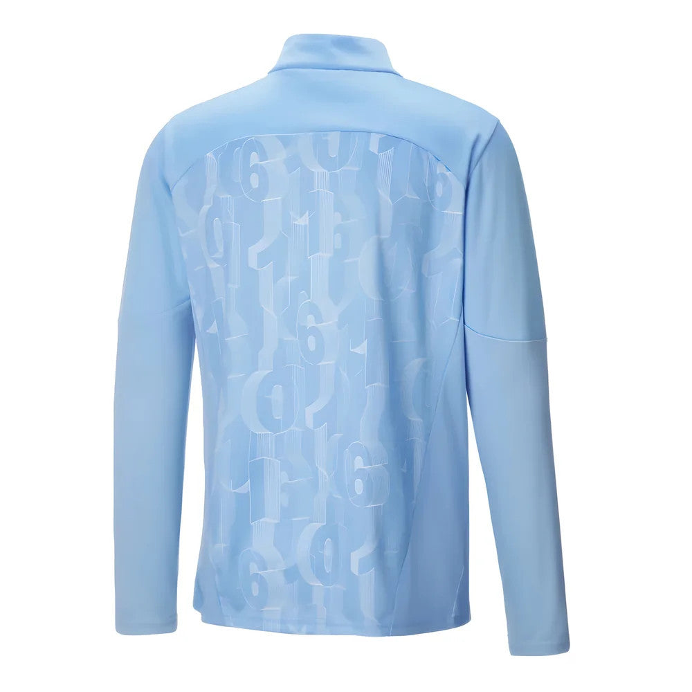 2024-2025 Man City Prematch 1/4 Zip Top (Blue)_1