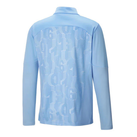 2024-2025 Man City Prematch 1/4 Zip Top (Blue)_1
