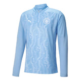 2024-2025 Man City Prematch 1/4 Zip Top (Blue)_1