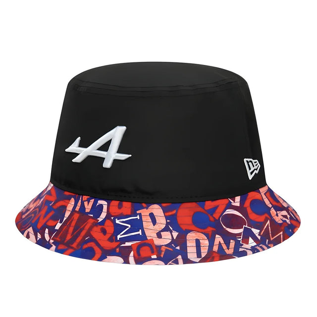 2024 Alpine Racing Monaco Tapered Bucket Hat (Black) - Large_1