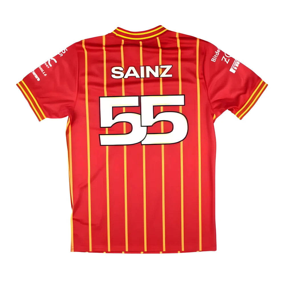 2024 Ferrari Team Soccer Jersey - Carlos Sainz Jr_1