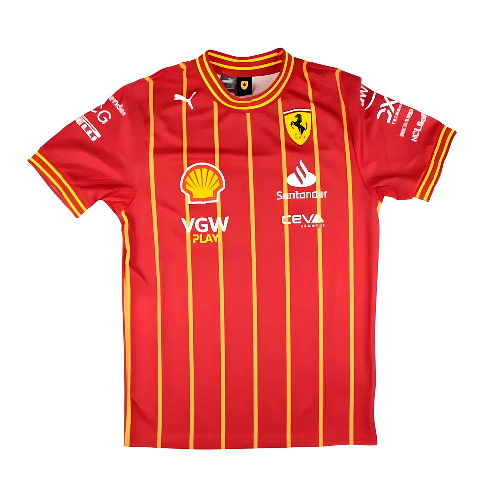 2024 Ferrari Team Soccer Jersey - Carlos Sainz Jr_1
