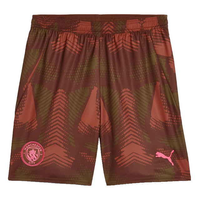2024-2025 Man City Third Goalkeeper Shorts (Espresso Brown) - Kids_1