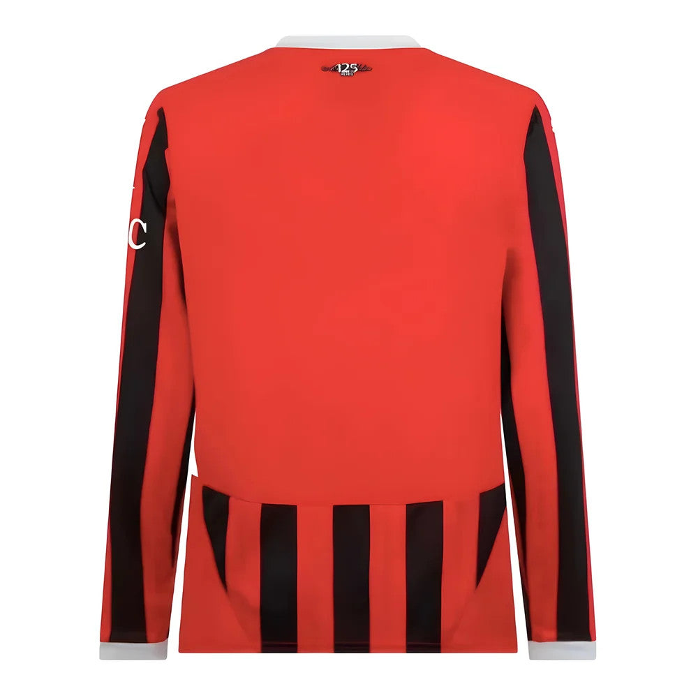2024-2025 AC Milan Home Long Sleeve Shirt_1