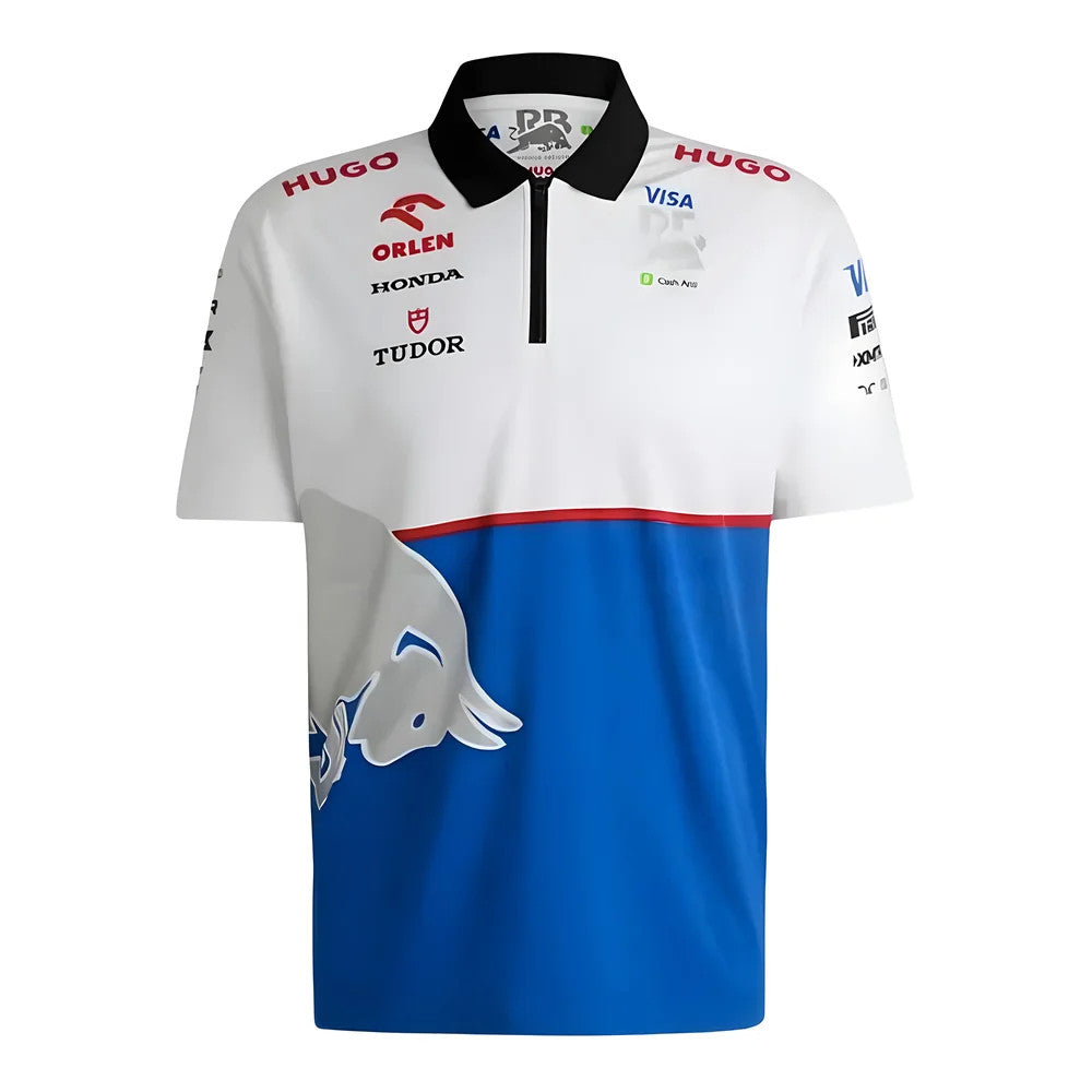 2024 Racing Bulls Visa Cash App Polo Shirt (White)_1