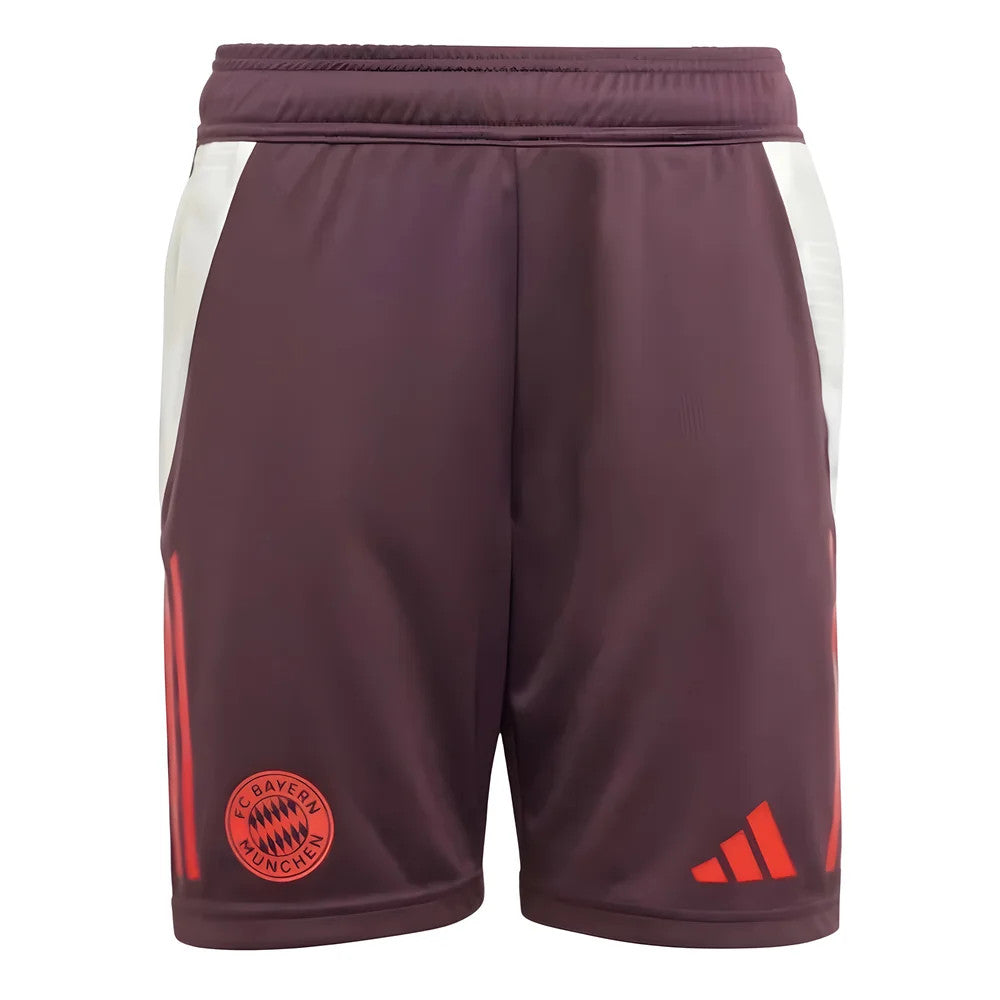 2024-2025 Bayern Munich Training Shorts (Shadow Maroon) - Kids_1
