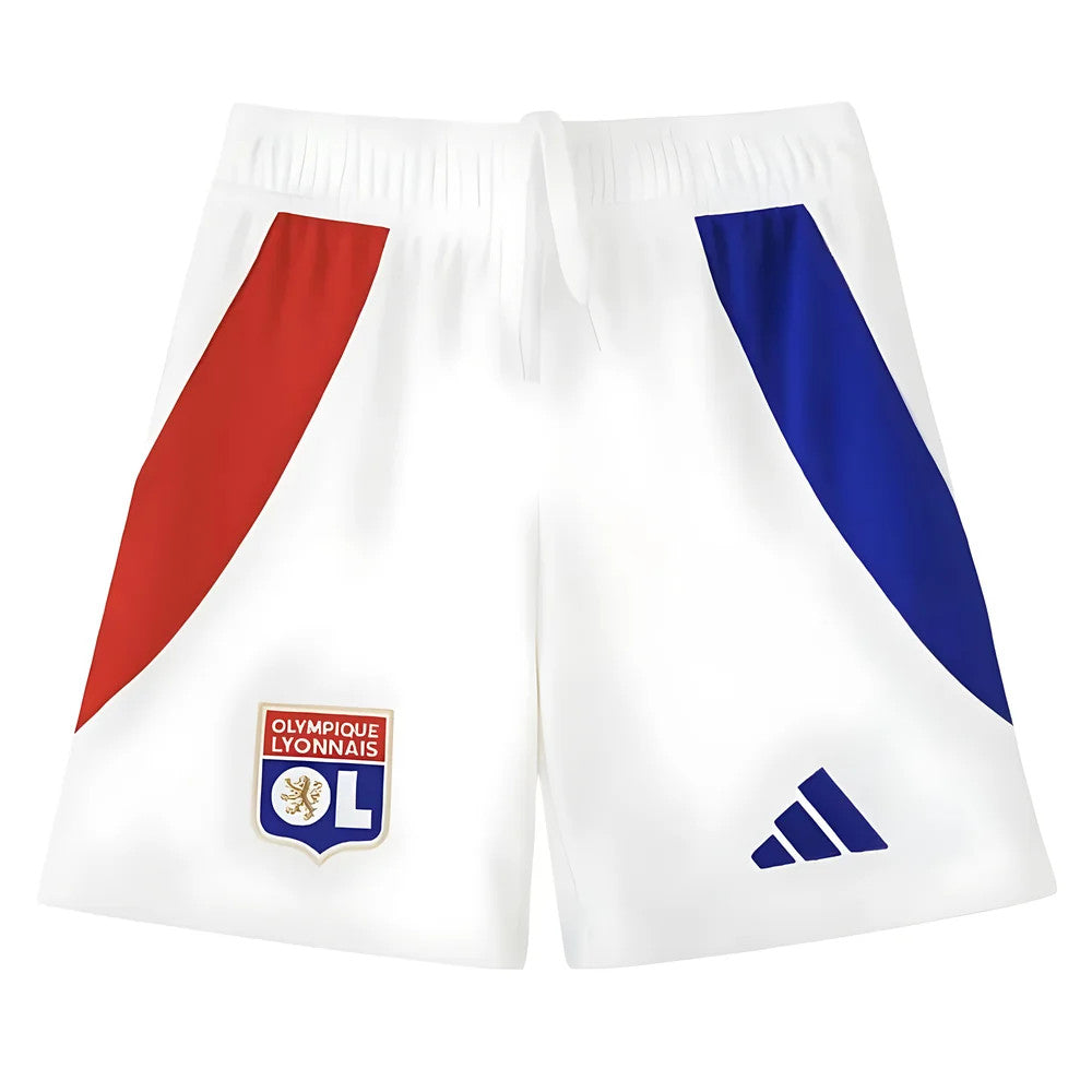 2024-2025 Olympique Lyon Home Shorts (White) - Kids_1