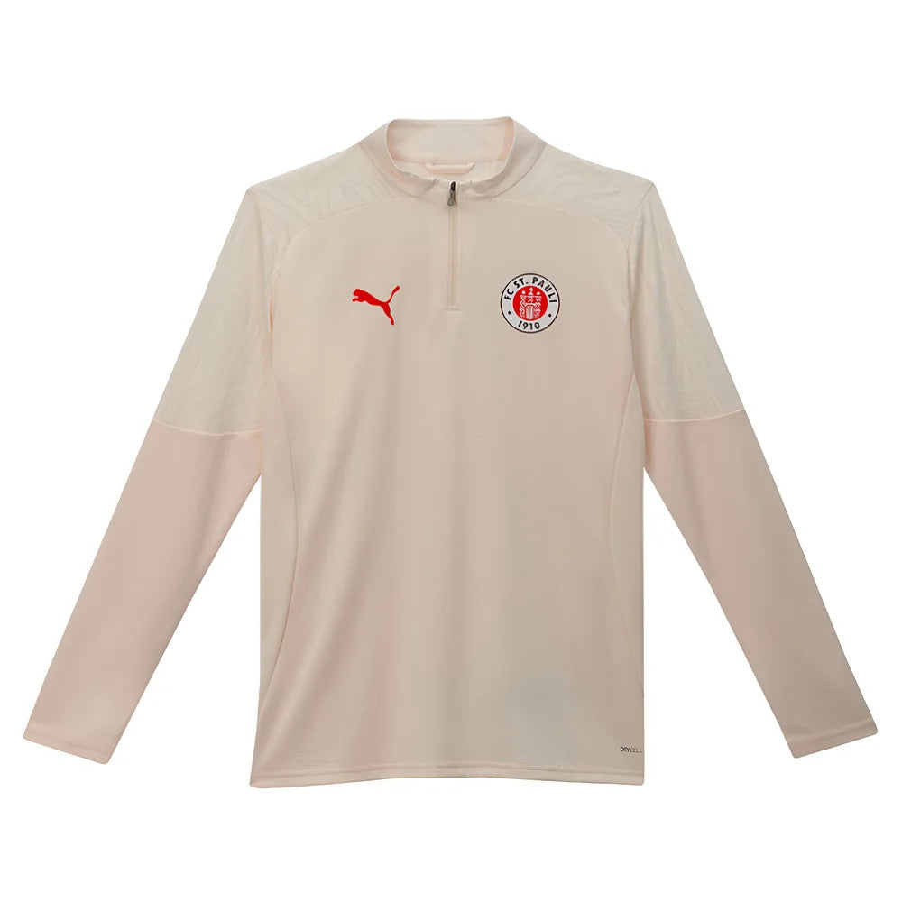 2024-2025 St Pauli Training 1/4 Zip Top (Sugared Almond)_1