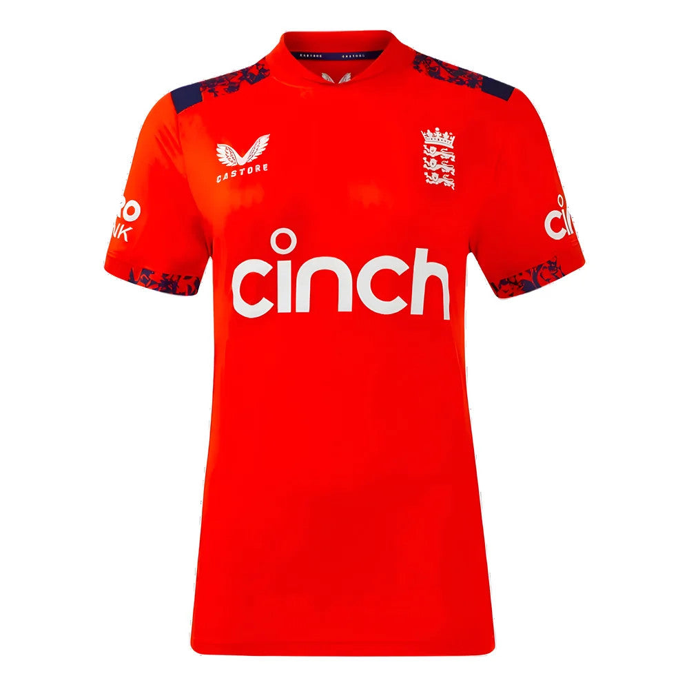 2024 England Cricket T20 Replica S/S T-Shirt (Womens)_1