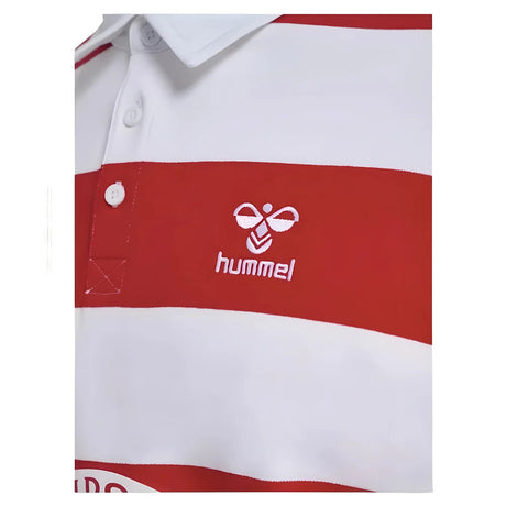 2024-2025 Denmark Rugby Striped Polo Shirt (Red)_1