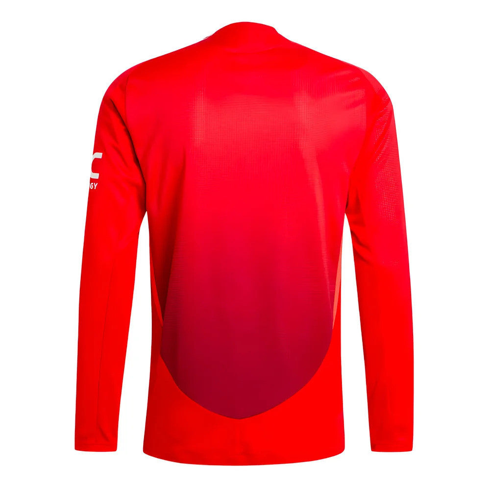2024-2025 Man Utd Authentic Long Sleeve Home Shirt_2