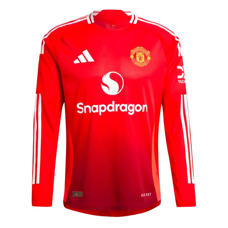 2024-2025 Man Utd Authentic Long Sleeve Home Shirt_0