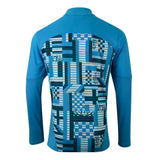 2024-2025 Marseille Prematch 1/4 Zip Top (Bleu Azur)_3