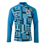 2024-2025 Marseille Prematch 1/4 Zip Top (Bleu Azur)_3