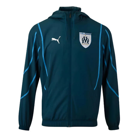 2024-2025 Marseille Prematch Woven Jacket (Blue)_3