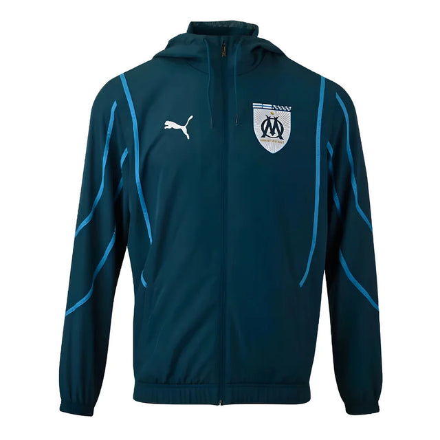 2024-2025 Marseille Prematch Woven Jacket (Blue)_3