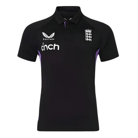 2024-2025 England Cricket Mens Presentation Polo (Caviar)_3