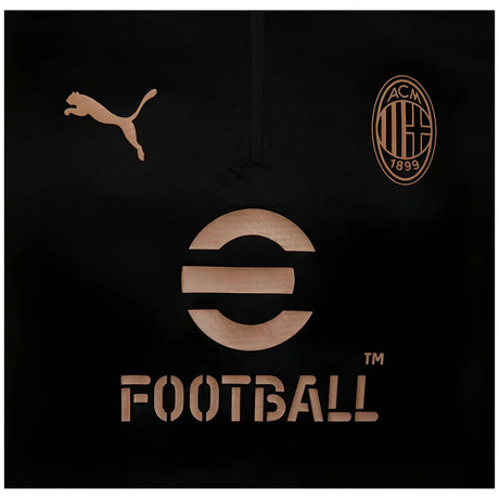 2024-2025 AC Milan Training 1/4 Zip Top (Black)_3