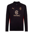 2024-2025 AC Milan Training 1/4 Zip Top (Black)_3