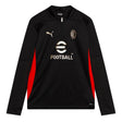 2024-2025 AC Milan Training 1/4 Zip Top (Black) - Kids_0