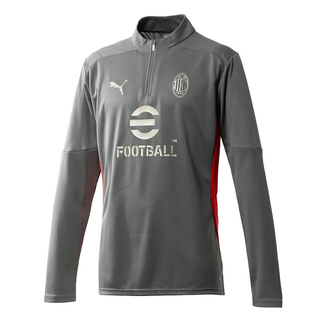 2024-2025 AC Milan Training 1/4 Zip Top (Grey)_1