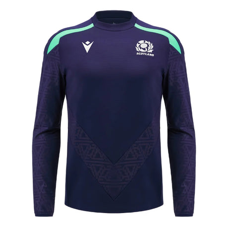 2024-2025 Scotland Rugby Training Round Neck Top (Navy)_1