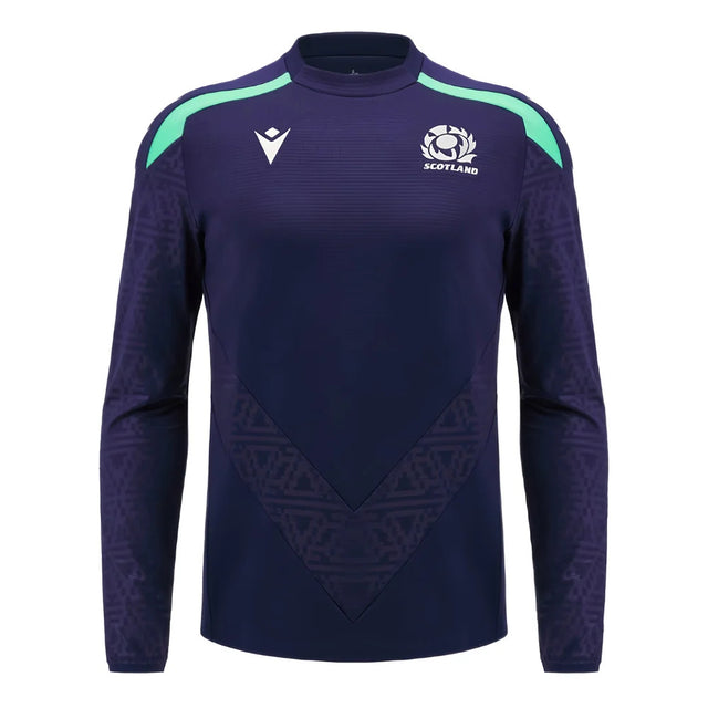 2024-2025 Scotland Rugby Training Round Neck Top (Navy)_1