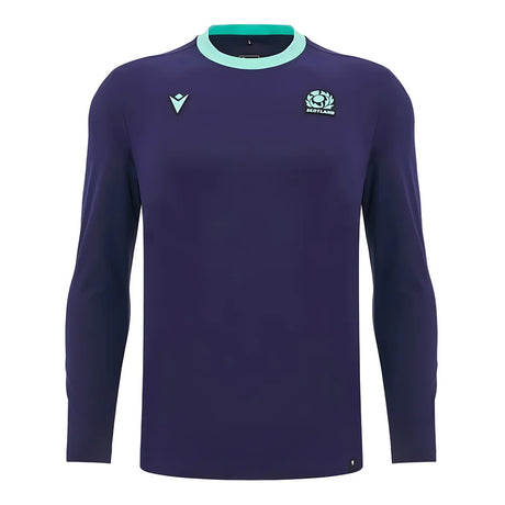 2024-2025 Scotland Rugby Travel LS Cotton Tee (Navy)_2