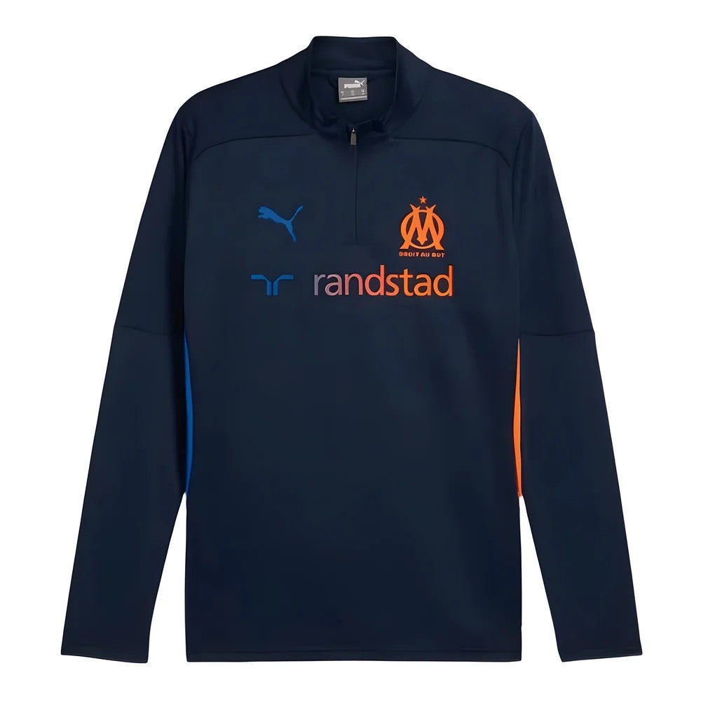 2024-2025 Marseille Training 1/4 Zip Top (Navy)_1