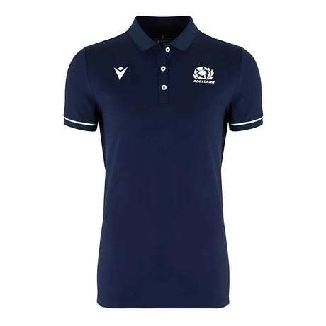 2024-2025 Scotland Rugby Travel Polo Shirt (Navy) - Womens_1