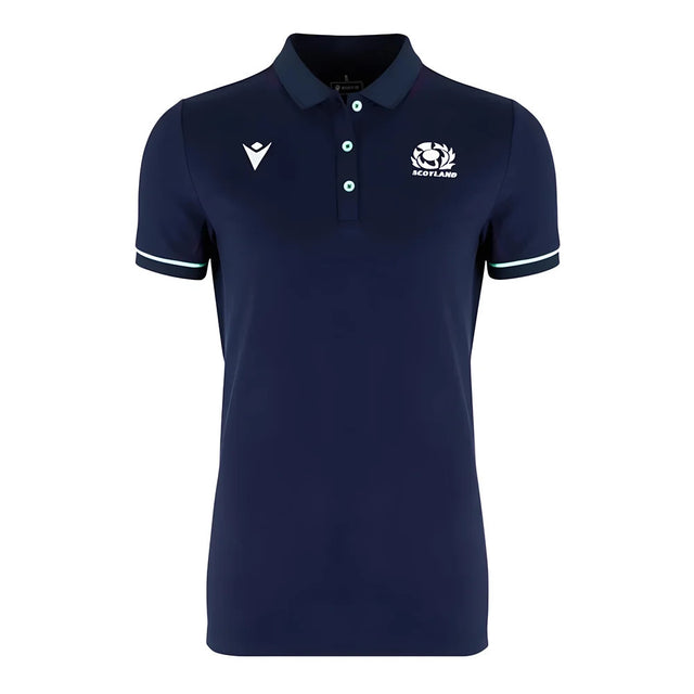 2024-2025 Scotland Rugby Travel Polo Shirt (Navy) - Womens_1