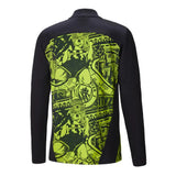 2024-2025 Man City Prematch 1/4 Zip Top (Yellow Glow)_1