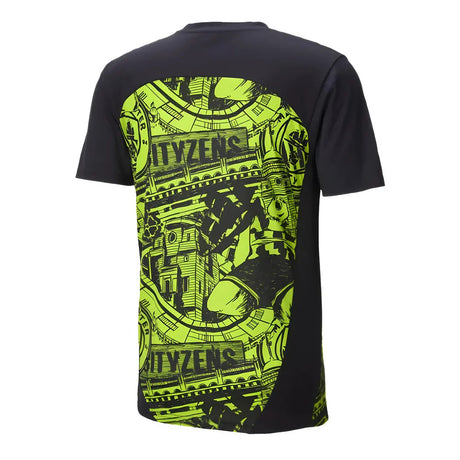 2024-2025 Man City Pre-Match Shirt (Yellow Glow) - Kids_1