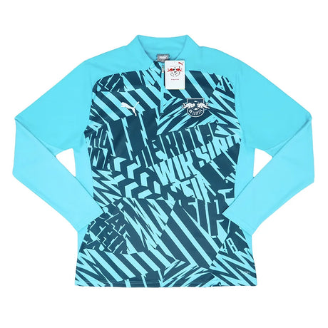 2024-2025 Red Bull Leipzig Pre-Match 1/4 Zip Top (Aqua)_1