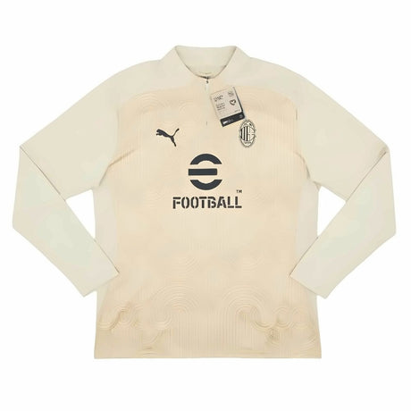 2024-2025 AC Milan Prematch 1/4 Zip Top (Putty)_1