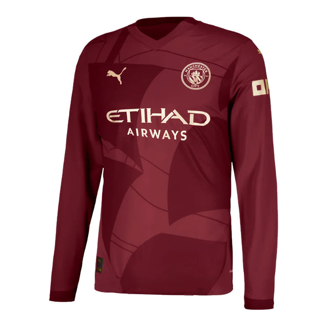 2024-2025 Man City Third Long Sleeve Authentic Shirt_3