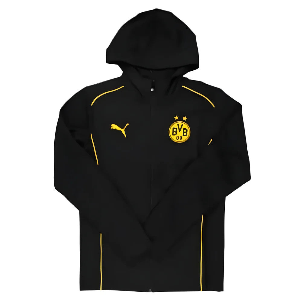 2024-2025 Borussia Dortmund Casuals Hooded Jacket (Black)_0